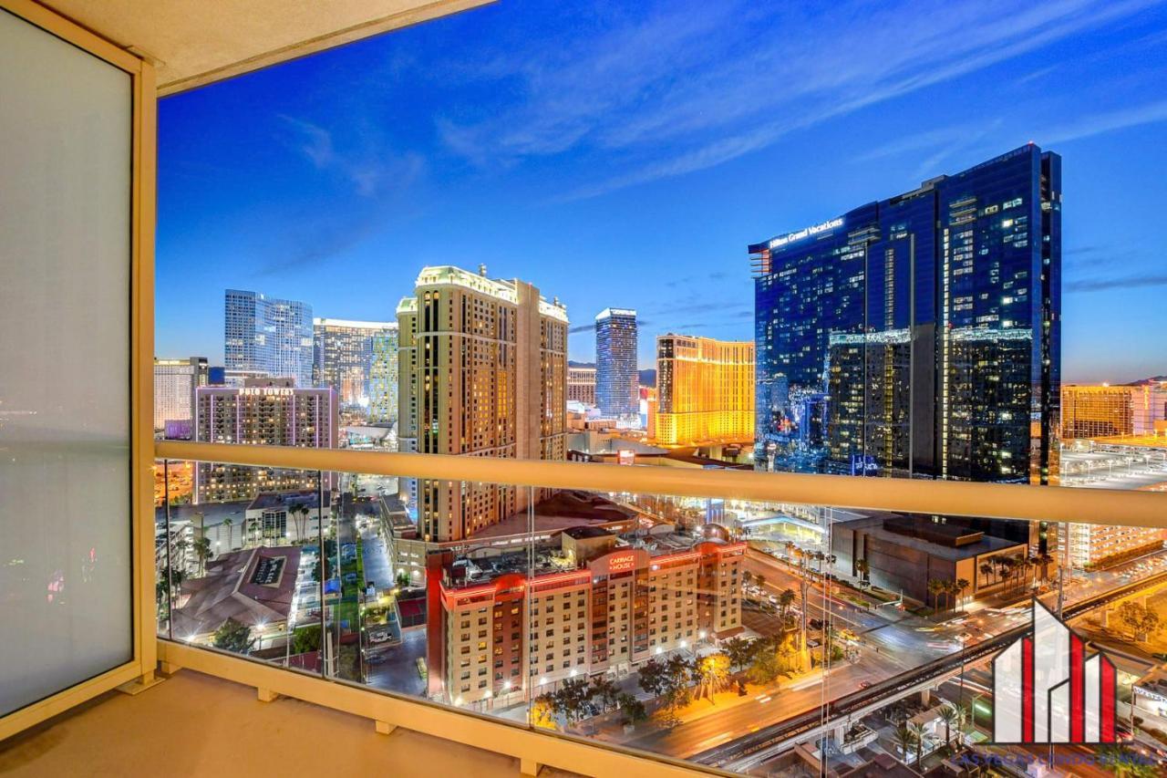 Mgm Signature-22-707 F1 Track & Strip View Balcony 拉斯维加斯 外观 照片